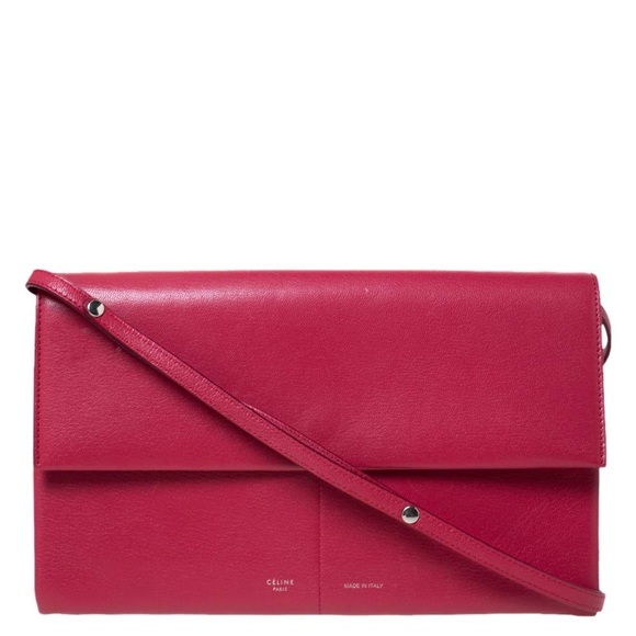 CÉLINE Folded Clutch - Berry - Picture 5 of 12